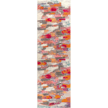 Contemporary Pop Modern Abstract Brushstroke Area Rug